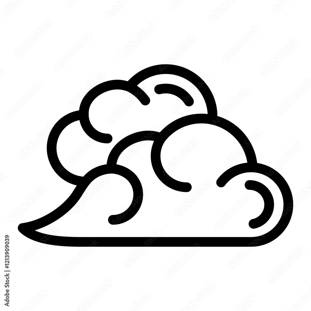 Chinese Cloud Outline Style Chinese Cloud Outline Style