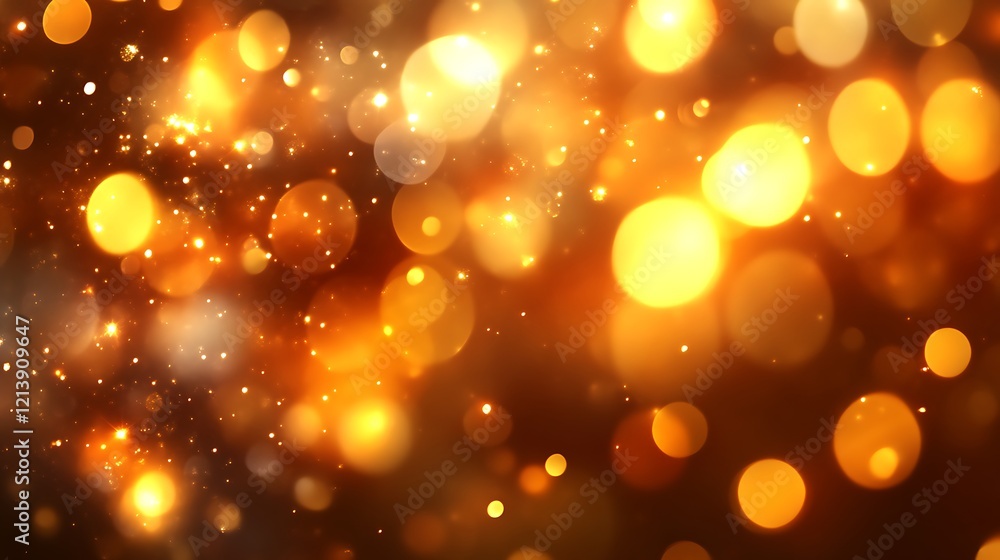 Golden Bokeh Lights Abstract Background Sparkle Golden Bokeh Lights Abstract Background Sparkle