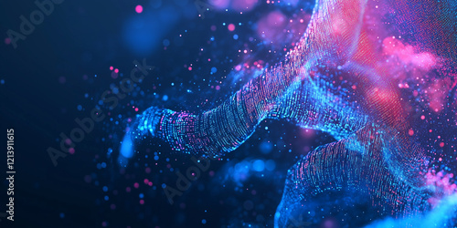 Software development, digital technology concept. Software developer, coding web banner or background	
