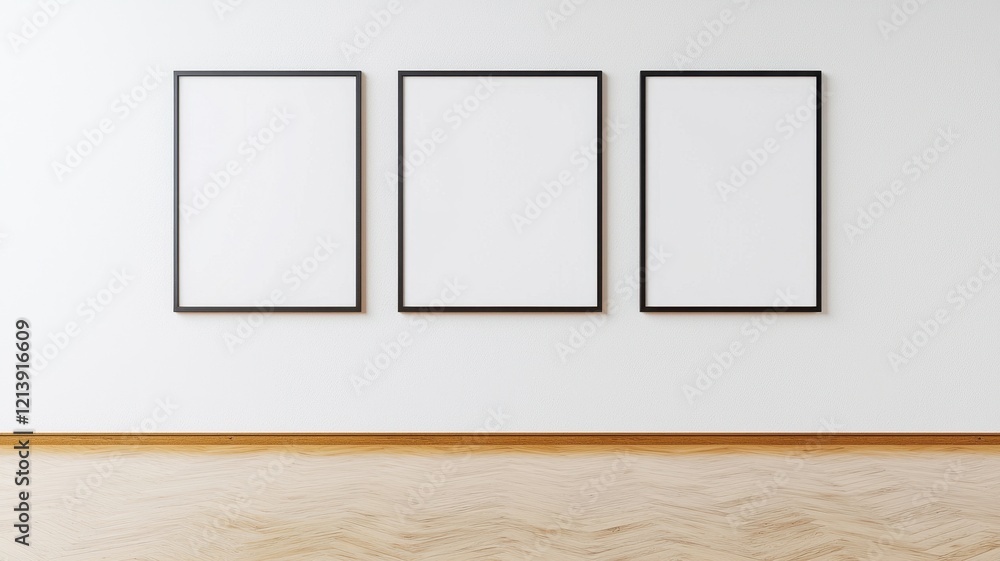 Modern 3D Rendering of a Stylish Living Room Interior Featuring a Square Poster Mockup on the Wall Modern 3D Rendering of a Stylish Living Room Interior Featuring a Square Poster Mockup on the Wall