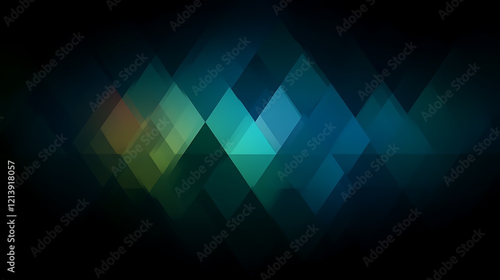 Abstract Teal Green Triangular Geometric Background Design Abstract Teal Green Triangular Geometric Background Design