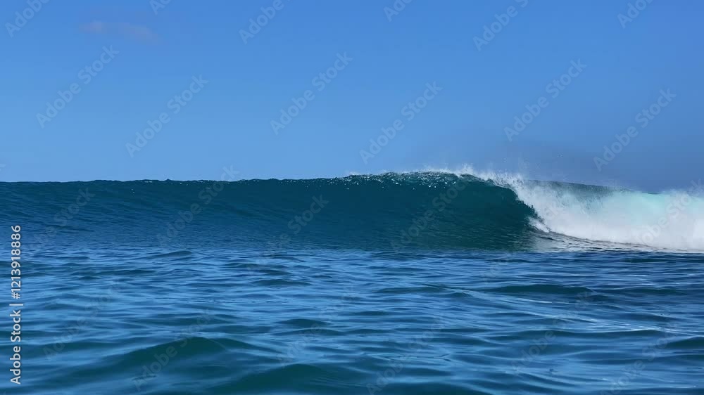Video of powerful wave in the Indian Ocean. High quality 4k footage Video of powerful wave in the Indian Ocean. High quality 4k footage