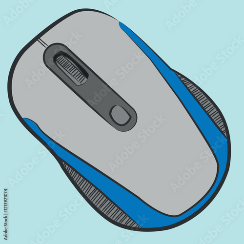 computer mouse, computer mouse illustration. additional devices.