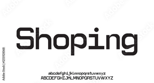 Abstract digital modern alphabet fonts. Typography technology electronic dance music future creative font.
