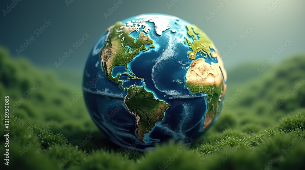 The Earth, a globe of life and nature. Protect for our planets ecology. The Earth, a globe of life and nature. Protect for our planets ecology.