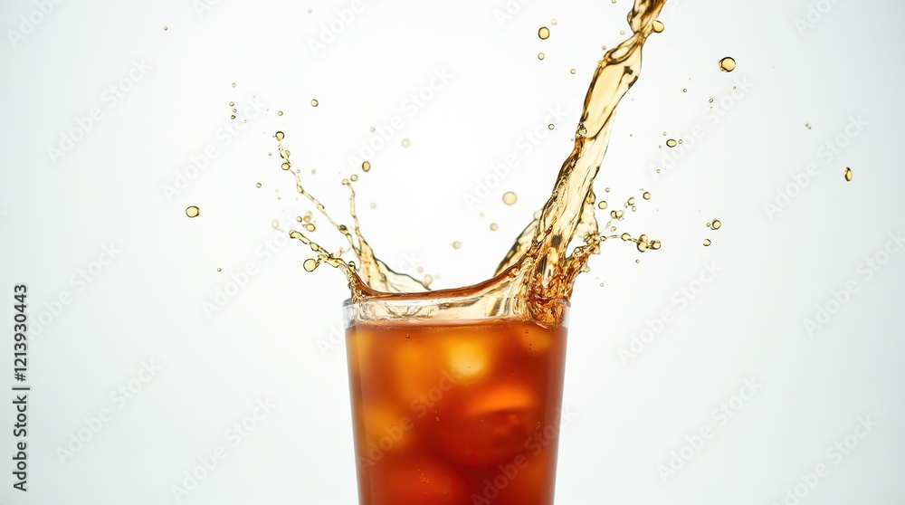Splashing liquid in a glass, refreshing beverage motion. Party vibes. Splashing liquid in a glass, refreshing beverage motion. Party vibes.