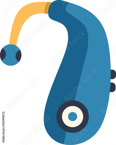 Modern hearing aid device is helping people with hearing loss improve their daily lives