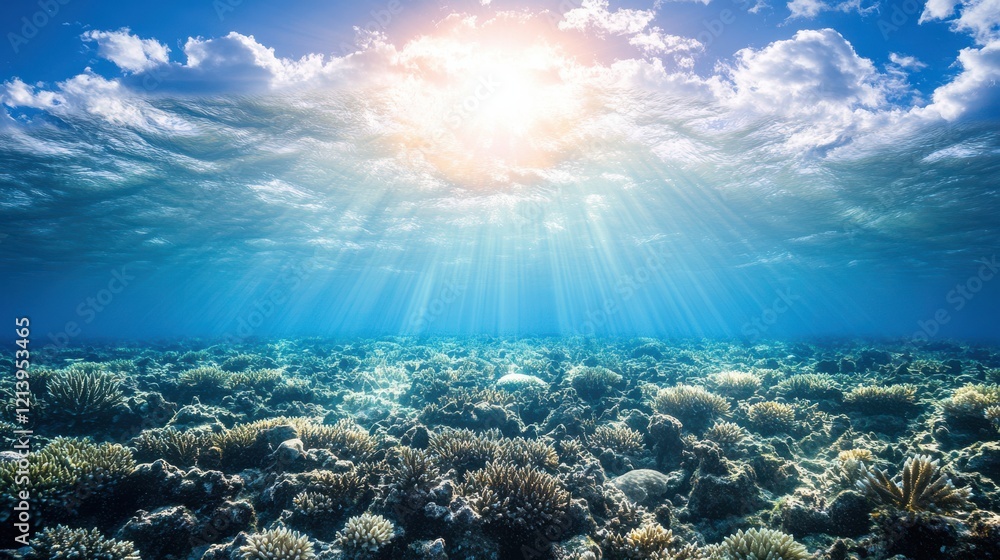 Fototapeta premium Pristine Underwater Environment with Natural Light