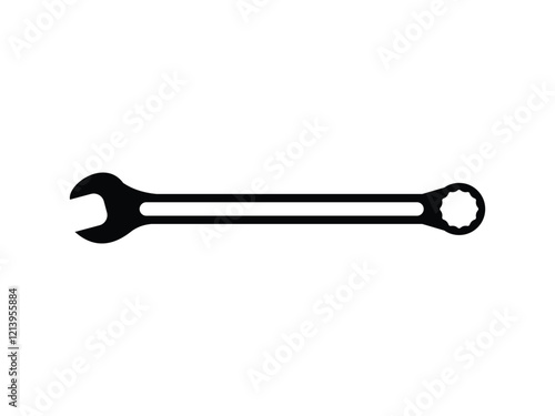 flat wrench tools vector illustration on transparent background