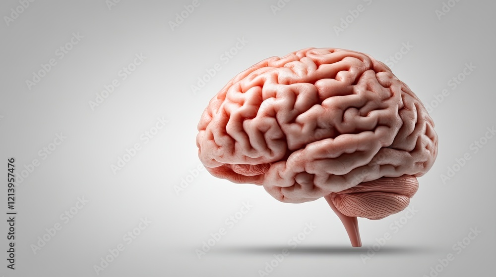 Realistic 3D model of a human brain Realistic 3D model of a human brain