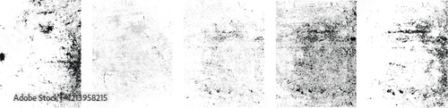 Grunge textures set. Collection of vector, distress, textures .Simply Place grungy textured overlay over any Object to Create grunge ,dirty effect .Various distressed texture for your design. 