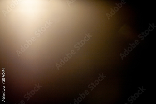 Sun flare on the black background