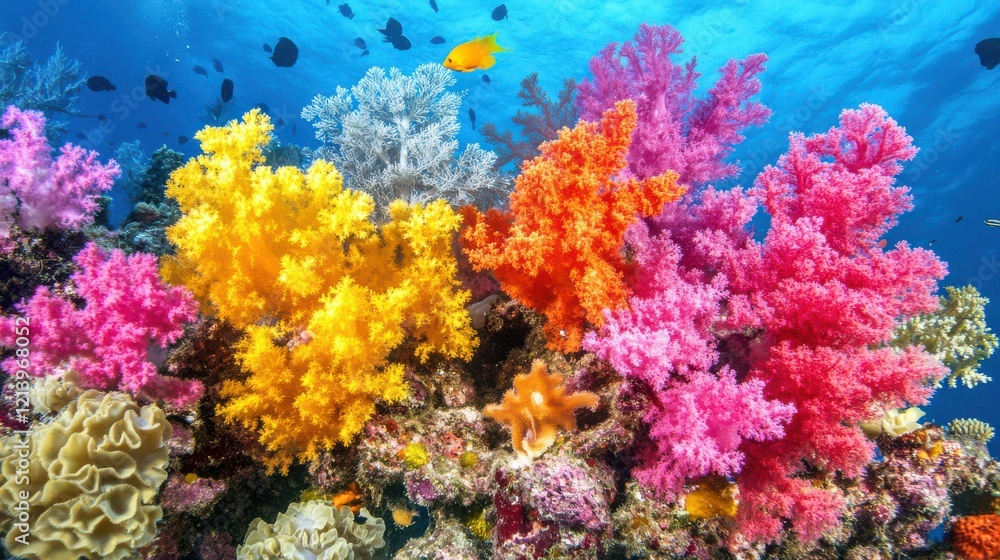 Vibrant Coral Reefs Teeming with Marine Life Vibrant Coral Reefs Teeming with Marine Life