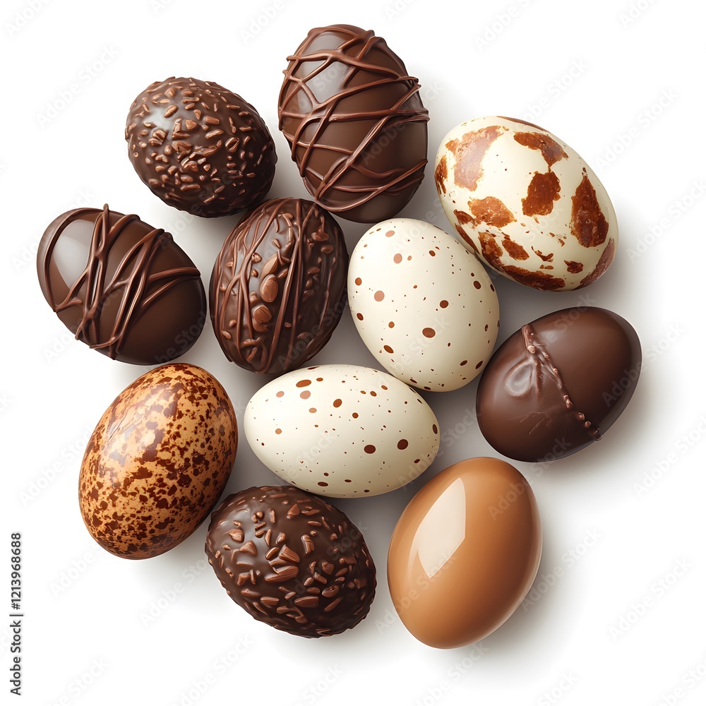 clip art of chocolate easter eggs on a white background clip art of chocolate easter eggs on a white background