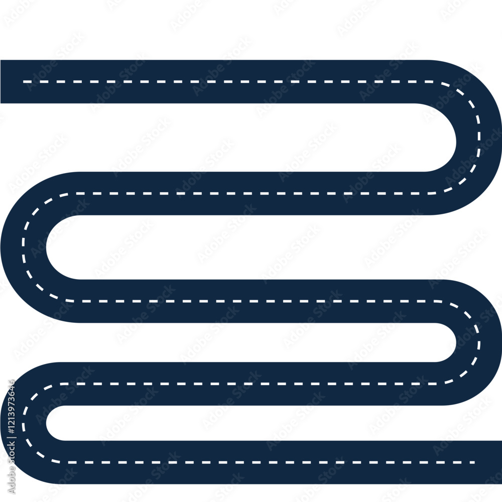 Obraz premium Road Map Location