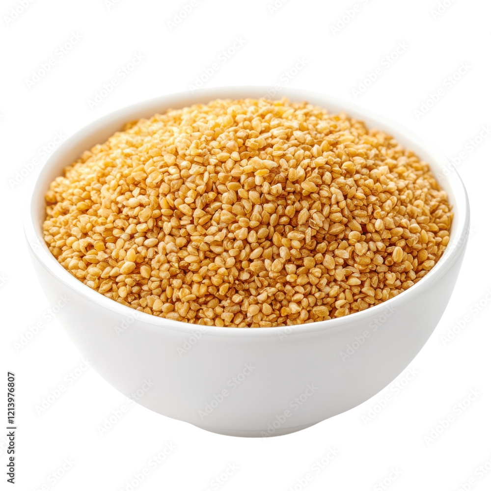 Bulgur Wheat in Bowl Food Photo on transparent background. Bulgur Wheat in Bowl Food Photo on transparent background.