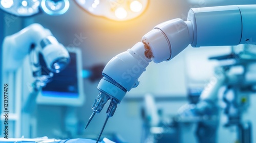 Wallpaper Mural Robotic surgery arms operate in hospital operating room Torontodigital.ca