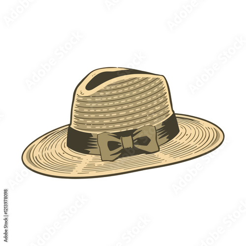 Cartoon hats. Female and male headwear, derby and cowboy, straw hat, cap, panama and cylinder. Summer women vintage fashion hats vector set. Illustration female and male accessory ca or hat