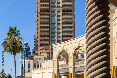Architecturally Diverse Doha Cityscape
