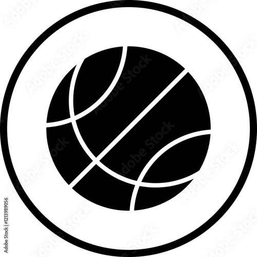 Basketball icon style