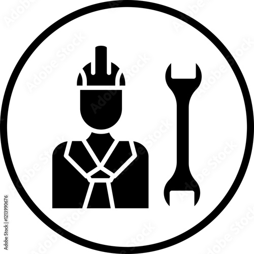 Construction Worker icon style