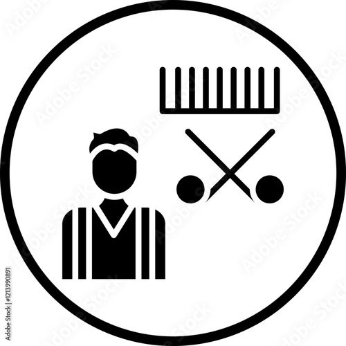 Hairdresser icon style