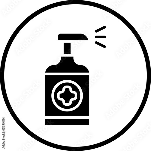 Disinfectant icon style