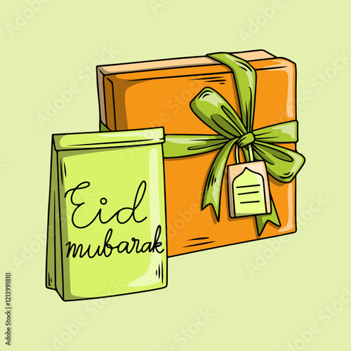 Eid box hampers with ribbon
