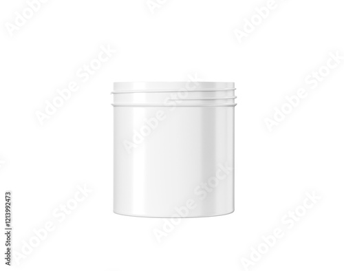 Wallpaper Mural A Plain Smooth White Cylindrical Ice Cream Box Perfect For Mockups 3d Illustration Torontodigital.ca
