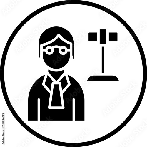 Judge icon style
