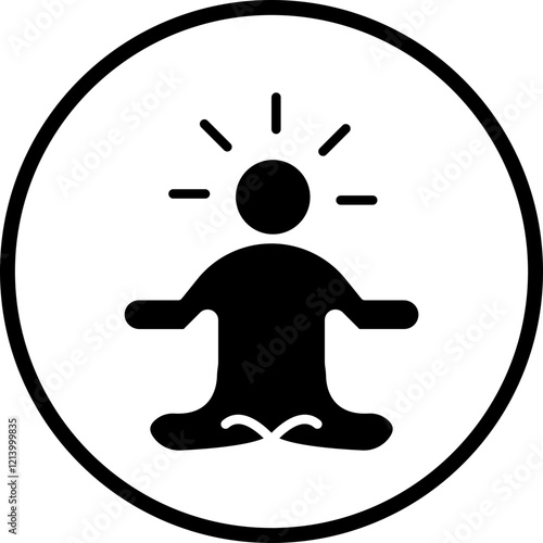 Meditation icon style