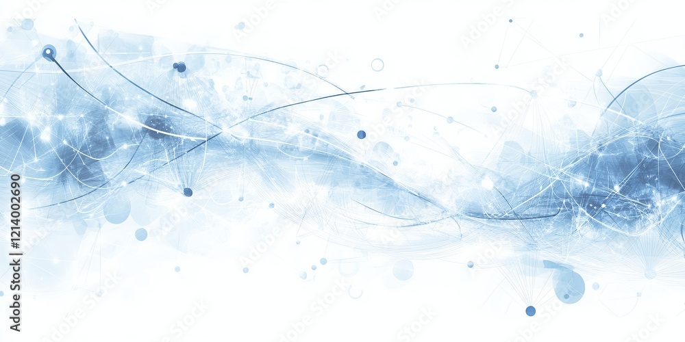 Abstract Blue Wave Pattern Digital Art Technology Background Network Connections Abstract Blue Wave Pattern Digital Art Technology Background Network Connections