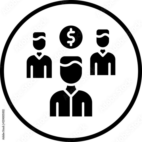 Crowdfunding icon style