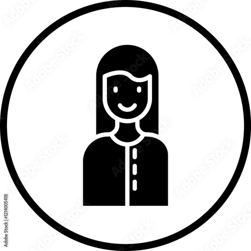 Woman icon style