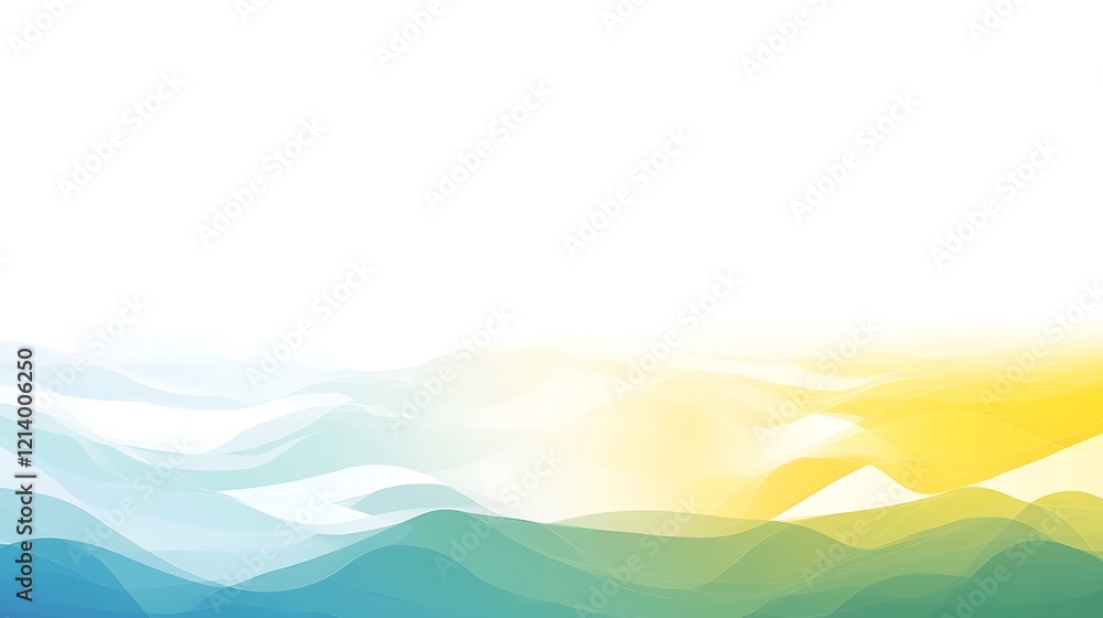 Obraz premium Abstract wavy landscape background