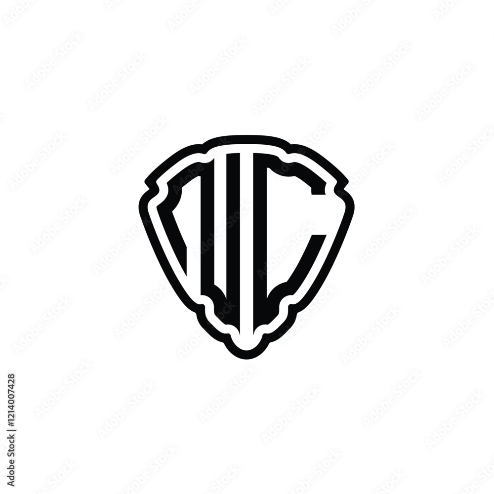 NC monogram logo design letter text name symbol monochrome logotype alphabet character simple logo