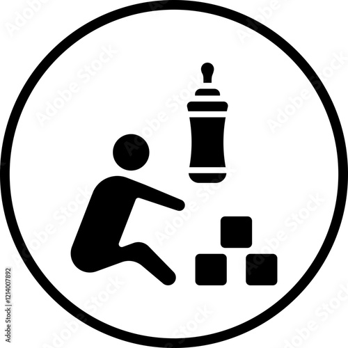 Babysitting icon style