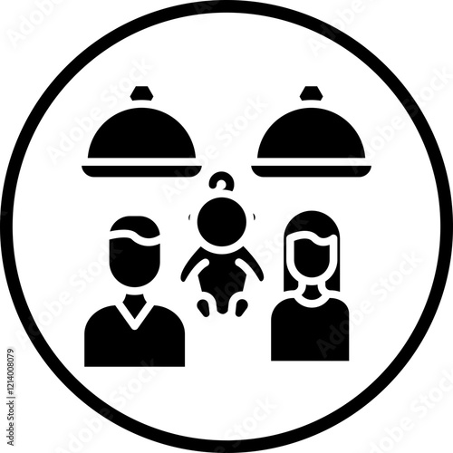 Family Meal icon style