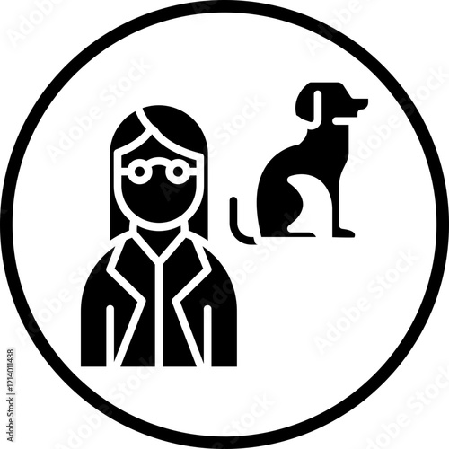 Female Vet icon style