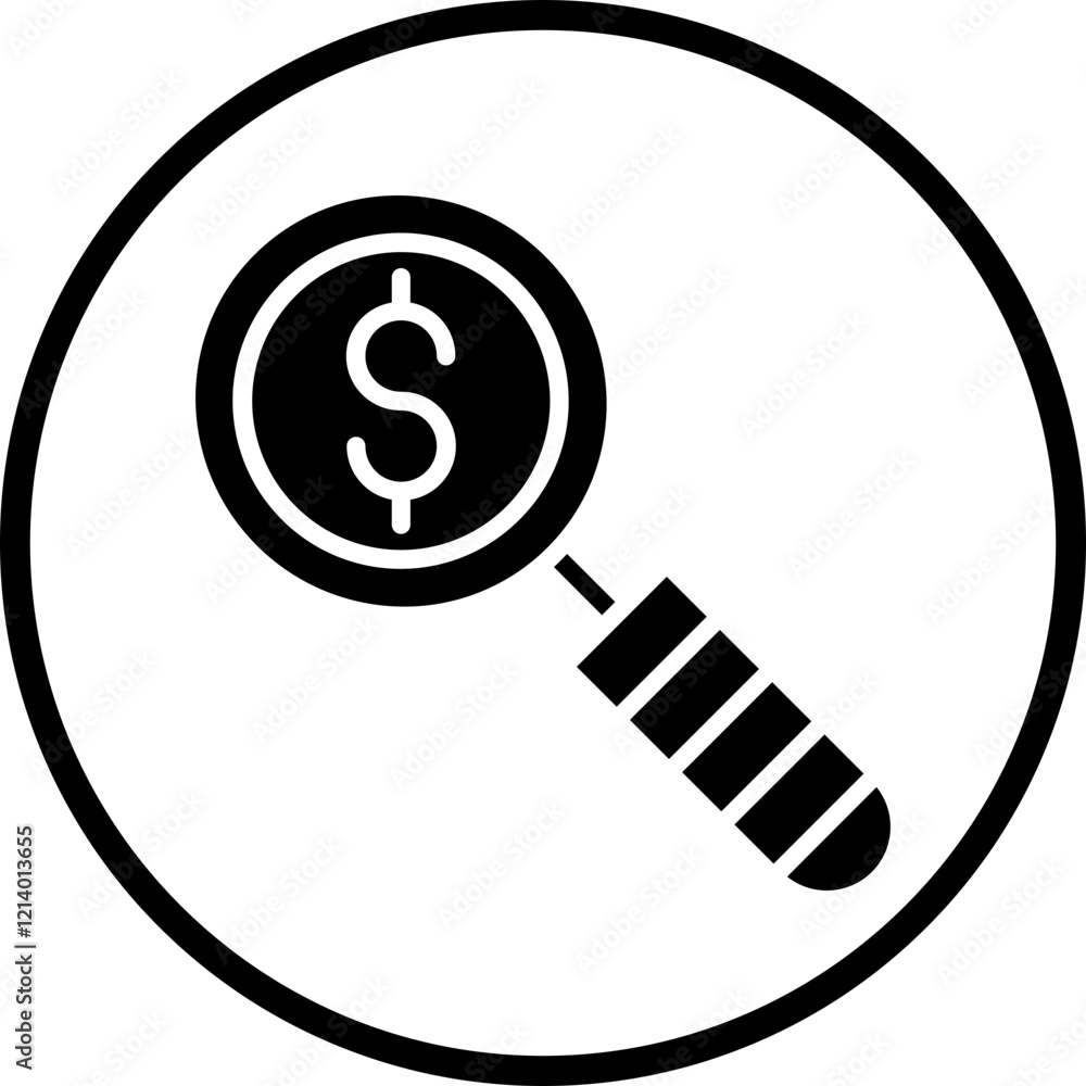 Magnifying Glass icon style Magnifying Glass icon style
