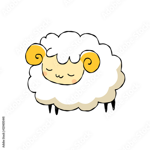 眠るひつじさん