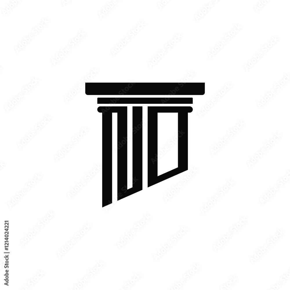 ND monogram logo design letter text name symbol monochrome logotype alphabet character simple logo ND monogram logo design letter text name symbol monochrome logotype alphabet character simple logo
