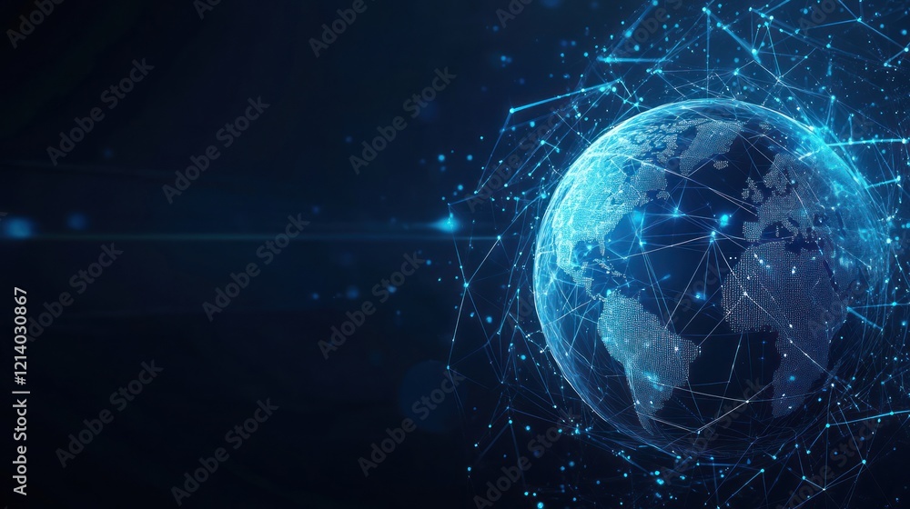 Obraz premium Global Network Connection