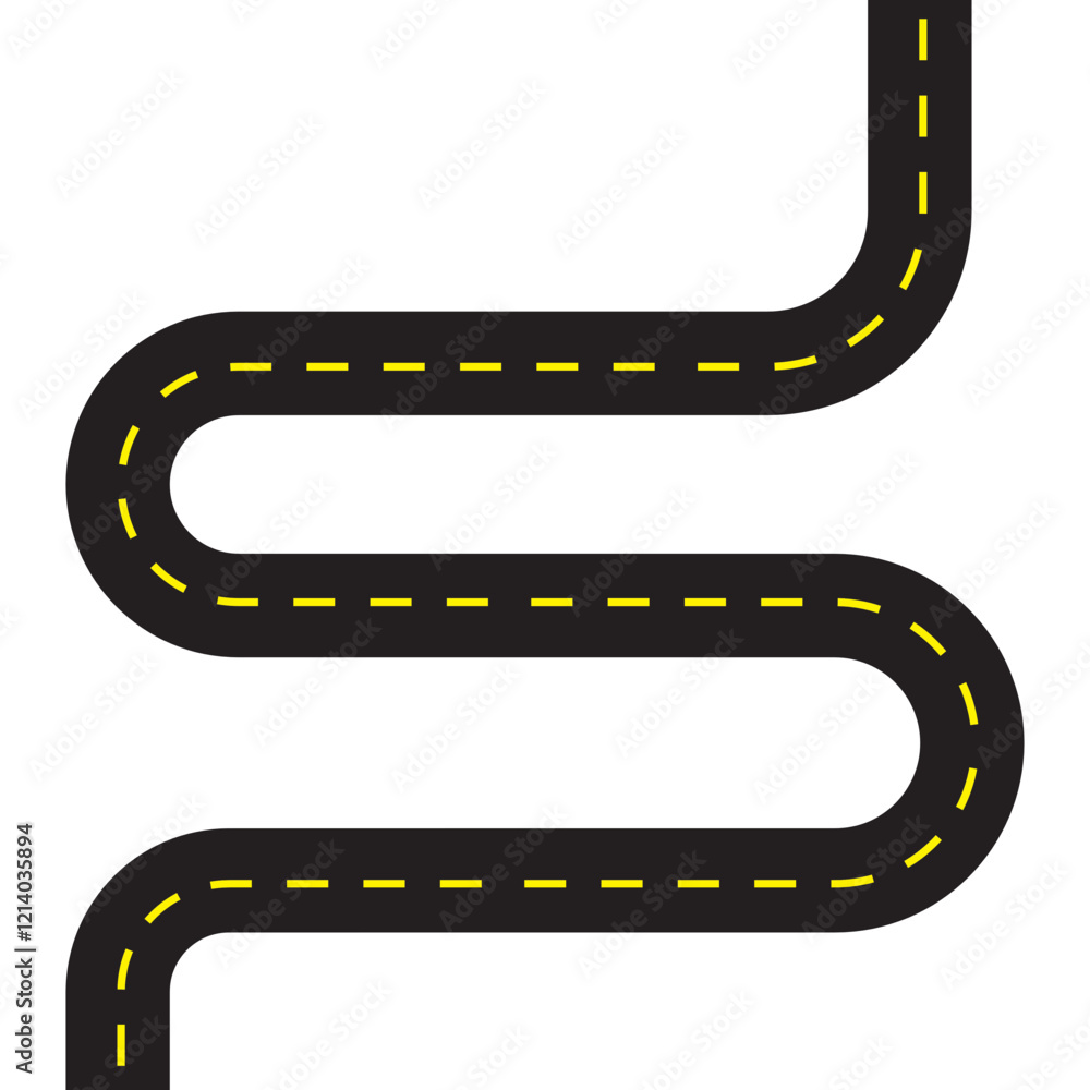 Fototapeta premium road map location