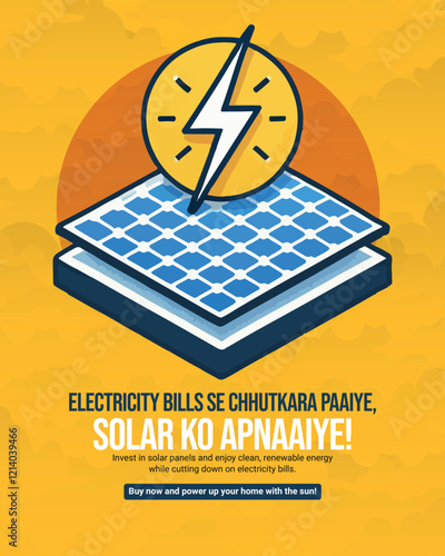 Switch to Solar panel and Save the Planet an Eco-friendly Energy social media post banner,  , green energy resources, renewable power sources