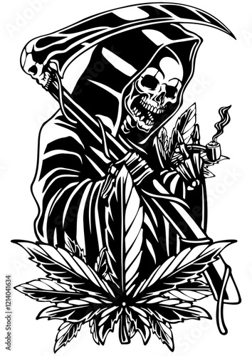 Smoking Grim Reaper