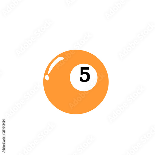 billiard ball number five