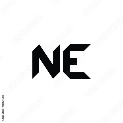 Free Download NE monogram logo design letter text name symbol monochrome logotype alphabet character simple logo - GFXLoad