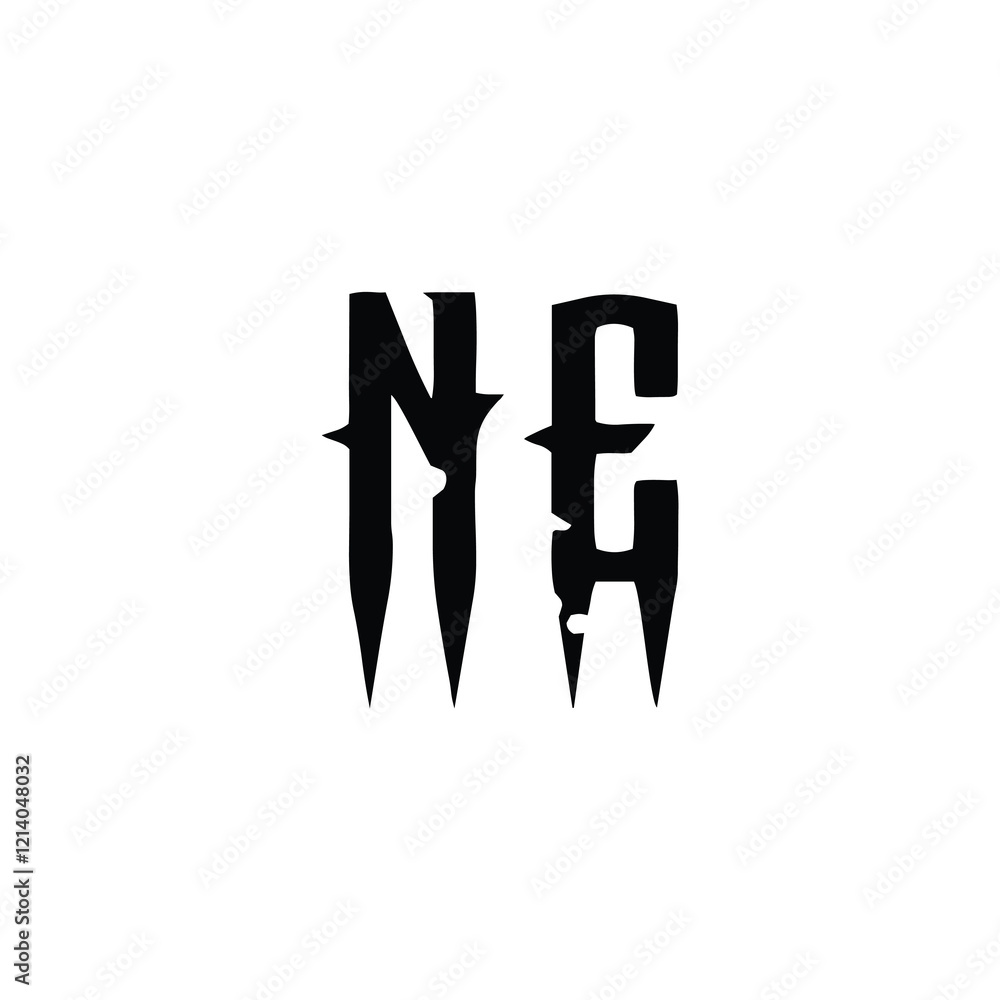 NE monogram logo design letter text name symbol monochrome logotype alphabet character simple logo NE monogram logo design letter text name symbol monochrome logotype alphabet character simple logo
