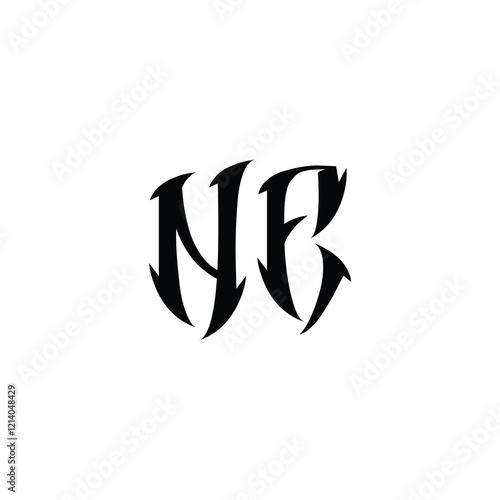 NE monogram logo design letter text name symbol monochrome logotype alphabet character simple logo